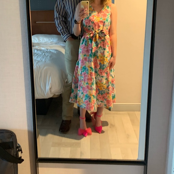 Anne Klein Floral Midi Dress - Picture 2 of 4